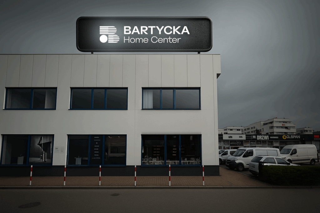 Wizualizacja - Logo na Budynku